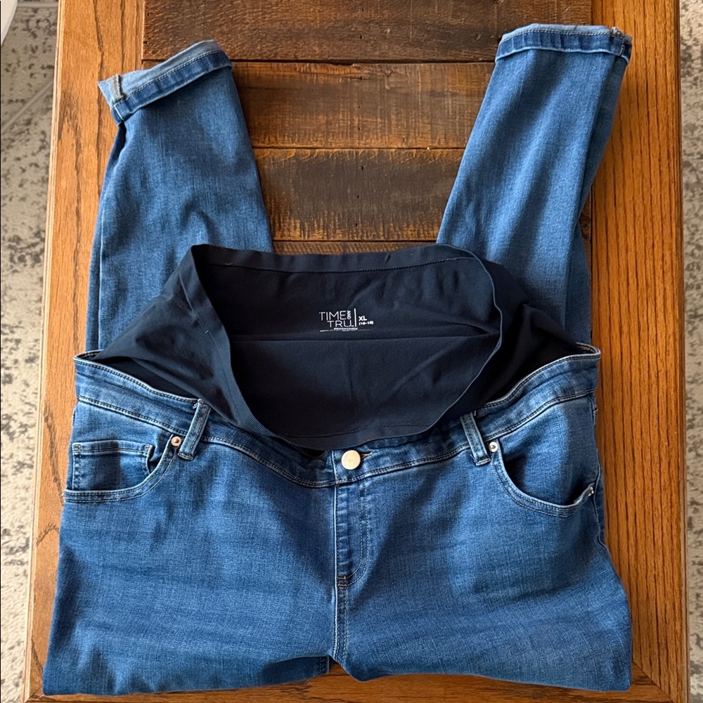 Time and Tru Maternity Blue Jeans